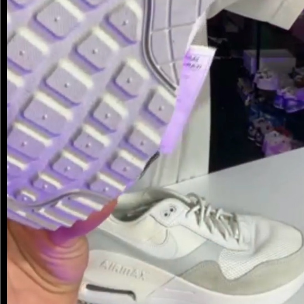 Nike Air Max White and Gray Sneakers